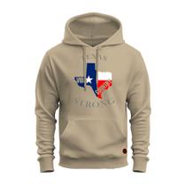 Moletom Blusa De Frio Canguru Estampado Algodão Made In Texas - Vida Country