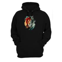 Moletom Blusa de Frio Canguru Infantil Juvenil Para Crianças e Adolescentes Unissex Leão