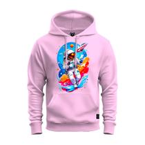 Moletom Blusa De Frio Com Bolso e Capuz Varias Cores Astronalta Viagem