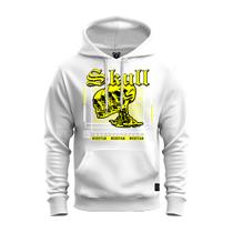 Moletom Blusa De Frio Com Bolso e Capuz Varias Cores Skull