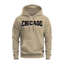 Moletom Blusa De Frio Com Capuz Varias Cores Chicago Black