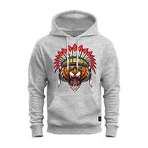 Moletom Blusa De Frio Confortável Tecido Macio Tigre Guerreiro