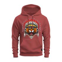 Moletom Blusa De Frio Confortável Tecido Macio Tigre Guerreiro