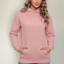 Moletom Blusa de Frio Feminina Casaco Flanelado Capuz Inverno Quente Estiloso Confortável Canguru Moletom Blusa de Frio Feminina Casaco Flanelado Capuz Inverno Quente Estiloso Confortável Canguru