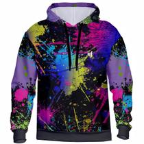 Moletom Blusa De Frio Feminina Masculina 3D Tintas Full Flanelado Com Capuz de Poliéster Moletom Blusa De Frio Feminina Masculina 3D Tintas Full Flanelado Com Capuz de Poliéster