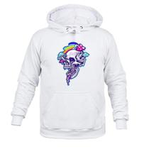 Moletom Blusa De Frio Flanelado Caveira Arco