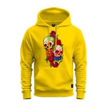 Moletom Blusa De Frio Inverno Confortável Estampado Caveira Mexicana