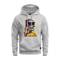 Moletom Blusa De Frio Inverno Confortável Estampado Caveira Telefone