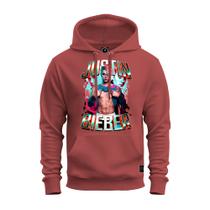 Moletom Blusa De Frio Inverno Confortável Estampado Justin Biber Glow