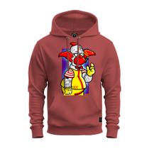 Moletom Blusa De Frio Inverno Confortável Estampado Palhaço Bolado_x000D_