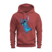 Moletom Blusa De Frio Inverno Confortável Estampado Stich