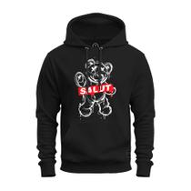 Moletom Blusa De Frio Inverno Confortável Estampado Urso Salut