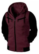 Moletom Blusa De Frio Jaqueta De Zíper Slim Casaco Com Capuz Masculino Feminino