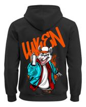 Moletom Blusa de Frio Luken lk estampado rato street mouse tendencia