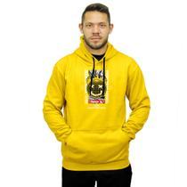 Moletom Blusa De Frio Masculina Estampado Bolso Canguru