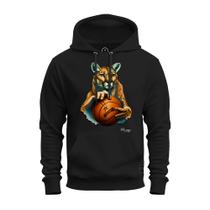 Moletom Blusa de Frio Premium Unissex Algodão Onça Basquete