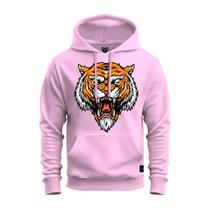 Moletom Blusa de Frio Premium Unissex Algodão Tigre Boca Furiosa