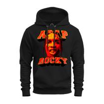 Moletom Blusa De Frio Unissex Algodão Confortável Com Bolso E Capuz Asap Red Gun