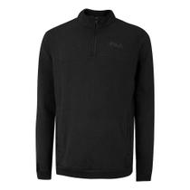 Moletom Blusa Fila Masculino Comfort Zip Preto