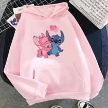 Moletom Blusa Lilo e Stitch Com Angel Desenho