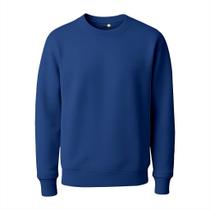 Moletom Blusão Azul Royal Adulto em Moletom 3 Cabos Peluciado - Conforto e Estilo
