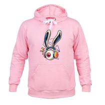 Moletom Blusão Flanelado Olho Coelho