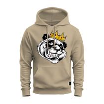 Moletom Blusão Inverno Canguru Quentinho Tecido Macio King OF Panda