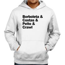 Moletom Borboleta & Costas & Peito & Crawl - Foca na Moda