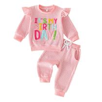 Moletom bordado Outfit SAYOO Baby Birthday Girl 6-12M Moletom bordado Outfit SAYOO Baby Birthday Girl 6-12M