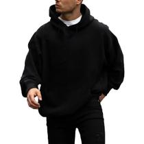 Moletom Branco Blusa Liso Flanelado Grosso