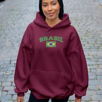 Moletom Brasil Bandeira Unissex Com Capuz Ajustado Bolso Frontal Estilo Casual Moderno 100% Algodão Moletom Brasil Bandeira Unissex Com Capuz Ajustado Bolso Frontal Estilo Casual Moderno 100% Algodão