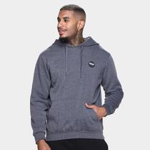 Moletom Broken Rules Patch Canguru Capuz Masculino