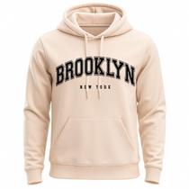 Moletom Brooklyn Canguru Blusa De Frio Streetwear Bolso E Capuz Moleton Inverno Masculino e Feminino Moletom Brooklyn Canguru Blusa De Frio Streetwear Bolso E Capuz Moleton Inverno Masculino e Feminino