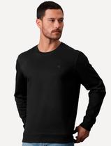 Moletom Calvin Klein Jeans Masculino Crewneck CK Small Bordado Preto Moletom Calvin Klein Jeans Masculino Crewneck CK Small Bordado Preto