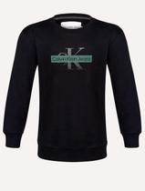 Moletom Calvin Klein Jeans Masculino Gel Reissue Stripe Preta