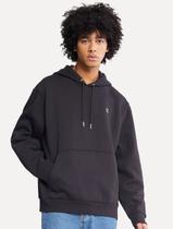 Moletom Calvin Klein Masculino Hoodie Fleece CK Logo Preto Moletom Calvin Klein Masculino Hoodie Fleece CK Logo Preto