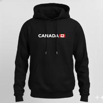 Moletom Canada Casual Unissex Bandeira Inverno Confortável