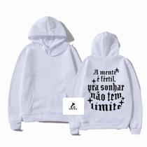 Moletom Canguru A Mente é Fértil Mc Kevin Homenagem Blusa Unissex