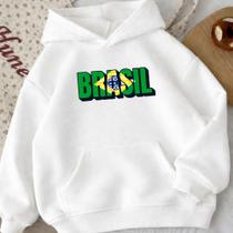Moletom Canguru Adulto Brasil Macrame 1012 Blusão Copa Do Mundo Hexa 2026