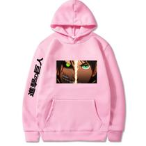 Moletom canguru Attack Eren Personagem Série Blusa de frio