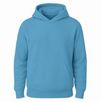 Moletom Canguru Azul Turquesa em Moletom 3 Cabos Peluciado Adulto - Conforto e Estilo Moletom Canguru Azul Turquesa em Moletom 3 Cabos Peluciado Adulto - Conforto e Estilo