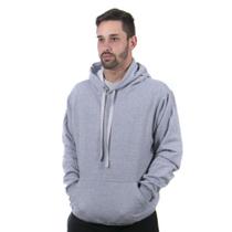 Moletom Canguru Blusa de Frio com Capuz Lisa Masculino cor Cinza Moletom Canguru Blusa de Frio com Capuz Lisa Masculino cor Cinza