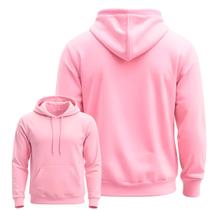 Moletom Canguru Blusa De Frio Liso Algodão Flanelado Capuz