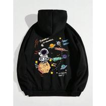 Moletom Canguru Blusão Masculino Blusa Feminina Com Desenho Animado Astronauta Lançamento 2025 Moletom Canguru Blusão Masculino Blusa Feminina Com Desenho Animado Astronauta Lançamento 2025