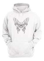 Moletom Canguru Borboleta Fogo Blusa Inverno