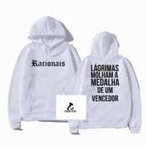 Moletom Canguru Capuz e Bolso Racionais Mc's Medalha de um Vencedor Blusa Unissex Moletom Canguru Capuz e Bolso Racionais Mc's Medalha de um Vencedor Blusa Unissex