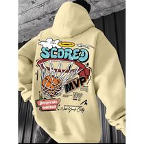 Moletom Canguru Capuz Estamoa Scored Basquete Ball MVP Unissex Estilo Streetwear Promoção Envio Rápi