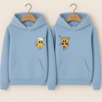 Moletom Canguru Cerveja e Pizza Namorados Combinados Casal Fofo Com Capuz Moletom Canguru Cerveja e Pizza Namorados Combinados Casal Fofo Com Capuz