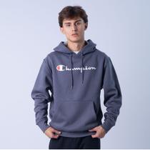 Moletom canguru champion athletic powerblend script logo ink