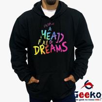 Moletom Canguru Coldplay Algodão A Head Full Of Dreams Rock Alternativo Geeko